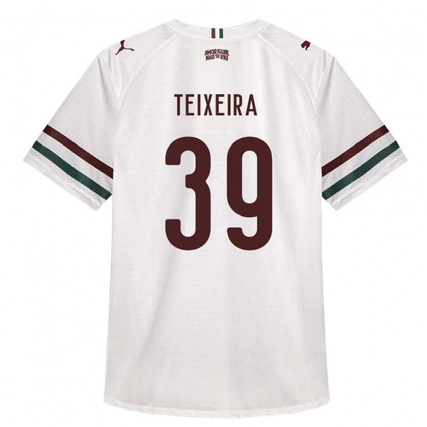 Danxen Męski Gabriel Teixeira #39 Biały Zielony Burgundia Wyjazdowa Koszulka 2026/27 Koszulki Klubowe