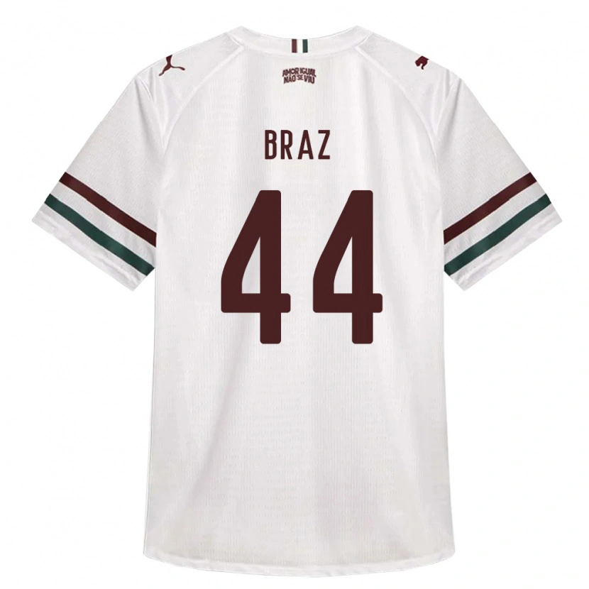 Danxen Męski David Braz #44 Biały Zielony Burgundia Wyjazdowa Koszulka 2026/27 Koszulki Klubowe