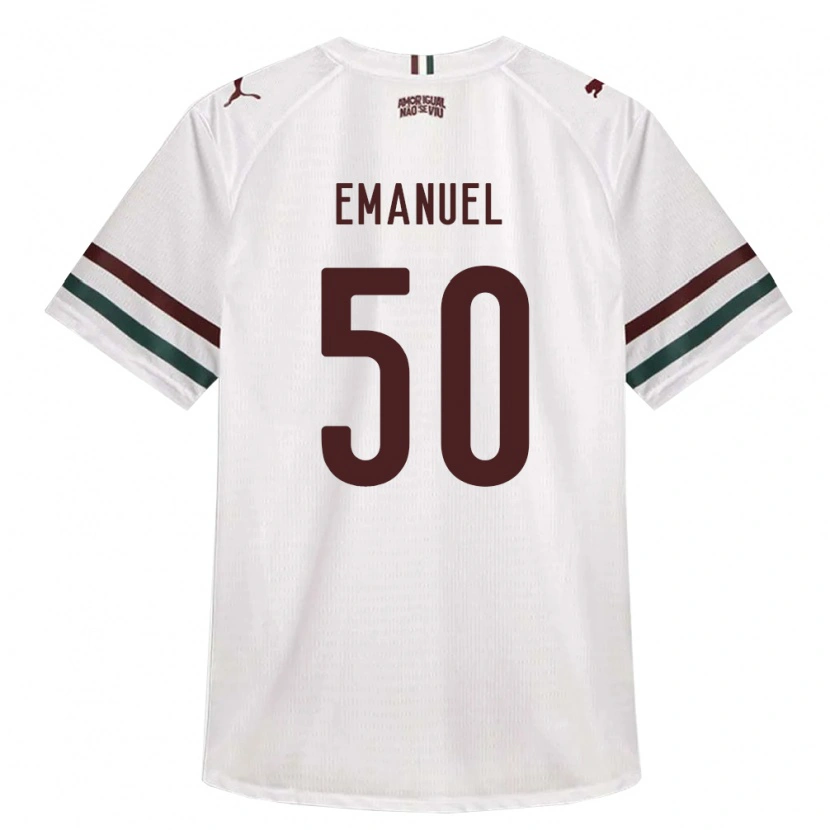 Danxen Męski Lucas Emanuel #50 Biały Zielony Burgundia Wyjazdowa Koszulka 2026/27 Koszulki Klubowe