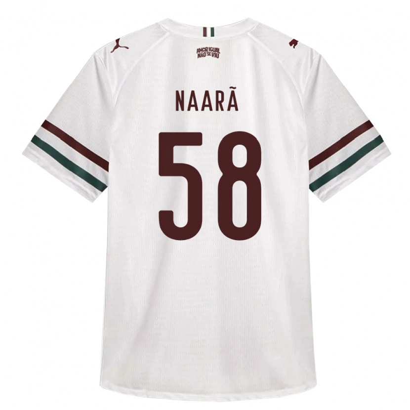Danxen Męski Naarã Lucas Teixeira Ferreira Dos Santos #58 Biały Zielony Burgundia Wyjazdowa Koszulka 2026/27 Koszulki Klubowe