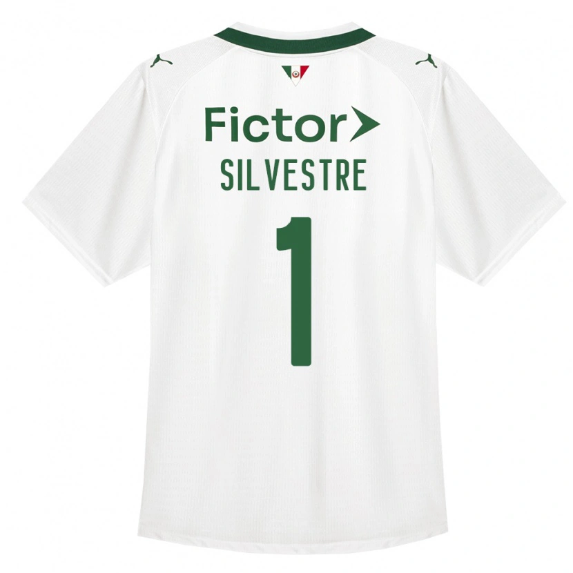 Danxen Męski Vinicius Silvestre #1 Zielony Biały Wyjazdowa Koszulka 2026/27 Koszulki Klubowe