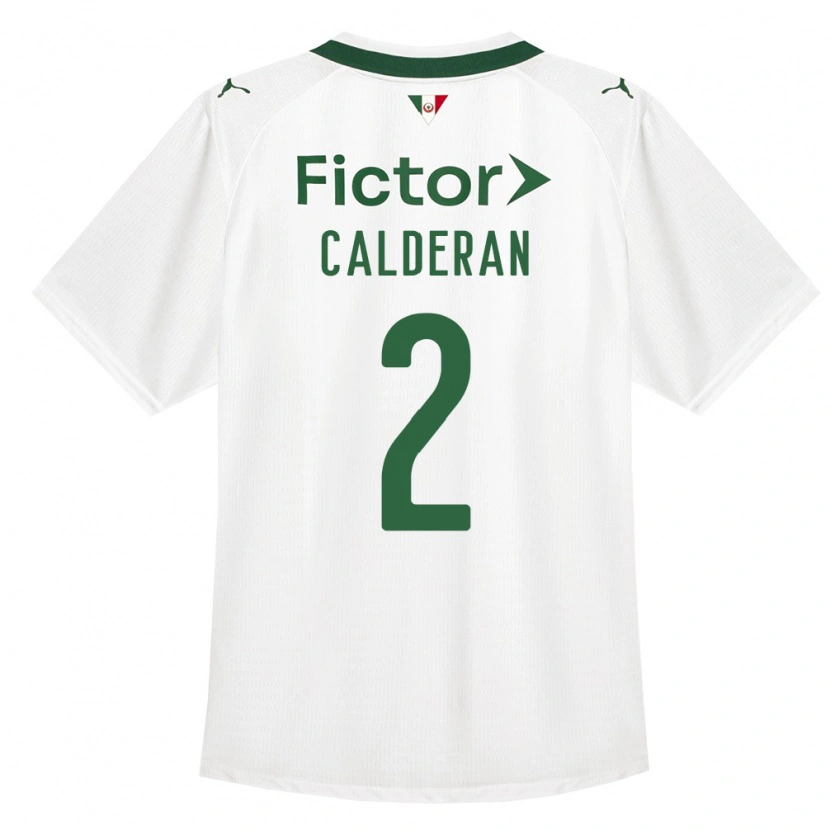 Danxen Męski Bruna Calderan #2 Zielony Biały Wyjazdowa Koszulka 2026/27 Koszulki Klubowe
