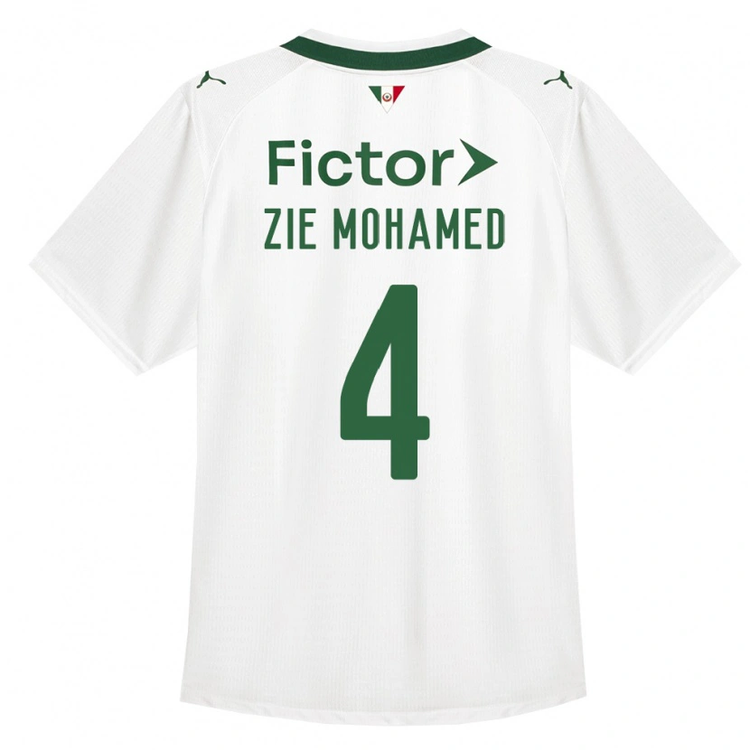 Danxen Męski Kone Zie Mohamed #4 Zielony Biały Wyjazdowa Koszulka 2026/27 Koszulki Klubowe