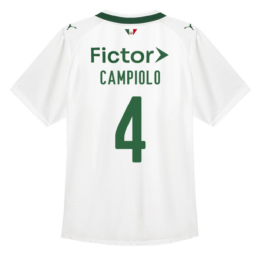 Danxen Męski Giovanna Campiolo #4 Zielony Biały Wyjazdowa Koszulka 2026/27 Koszulki Klubowe
