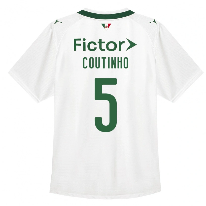 Danxen Męski Rafael Coutinho #5 Zielony Biały Wyjazdowa Koszulka 2026/27 Koszulki Klubowe