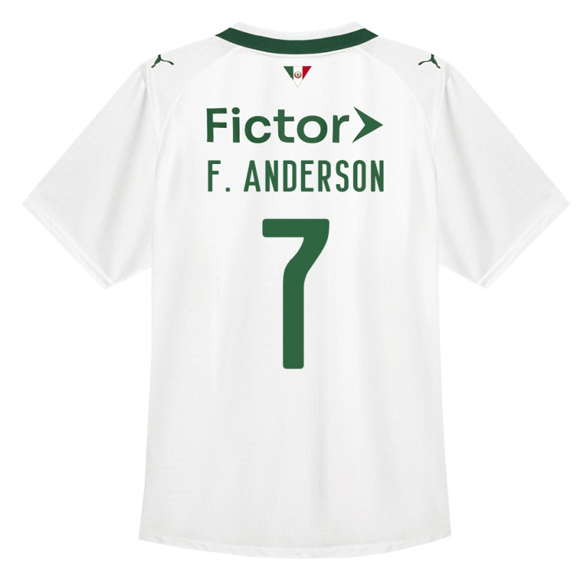 Danxen Męski Felipe Anderson #7 Zielony Biały Wyjazdowa Koszulka 2026/27 Koszulki Klubowe
