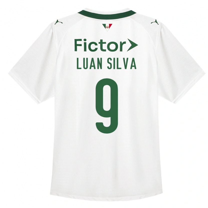 Danxen Męski Luan Silva #9 Zielony Biały Wyjazdowa Koszulka 2026/27 Koszulki Klubowe