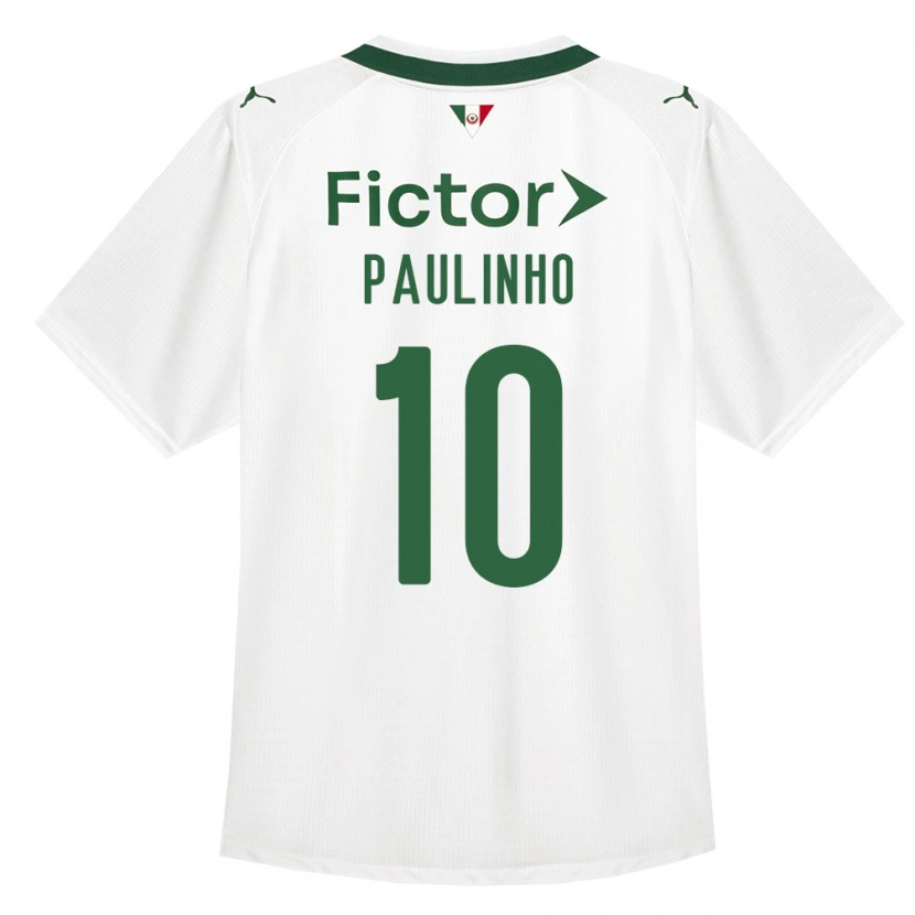 Danxen Męski Paulinho #10 Zielony Biały Wyjazdowa Koszulka 2026/27 Koszulki Klubowe