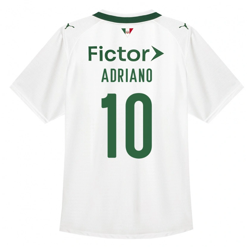 Danxen Męski Luiz Adriano #10 Zielony Biały Wyjazdowa Koszulka 2026/27 Koszulki Klubowe