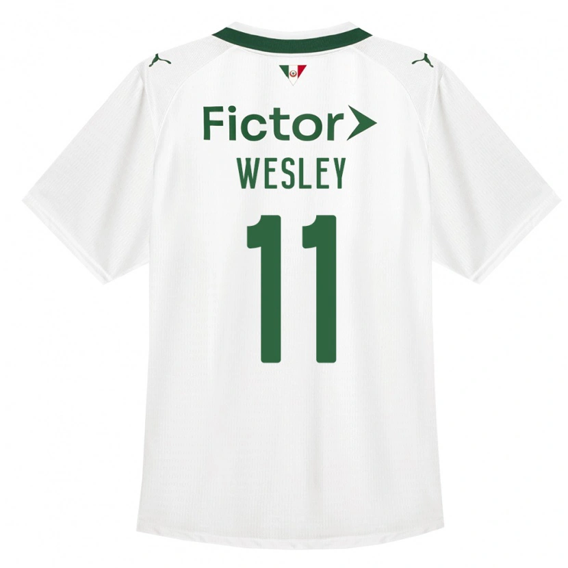 Danxen Męski Wesley #11 Zielony Biały Wyjazdowa Koszulka 2026/27 Koszulki Klubowe