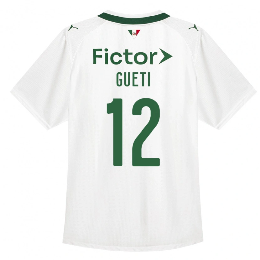 Danxen Męski Rodrigo Gueti #12 Zielony Biały Wyjazdowa Koszulka 2026/27 Koszulki Klubowe