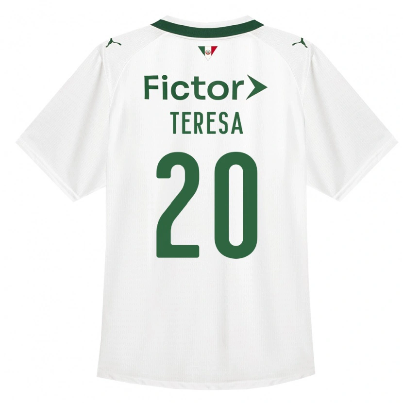 Danxen Męski Felipe Teresa #20 Zielony Biały Wyjazdowa Koszulka 2026/27 Koszulki Klubowe