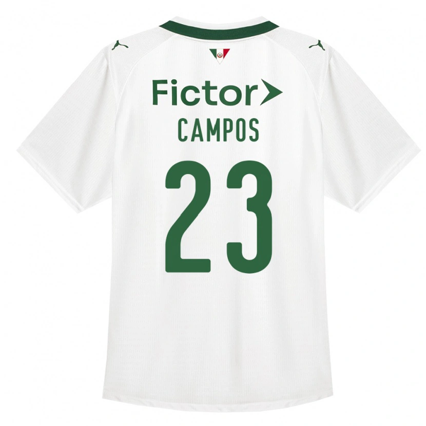 Danxen Męski Victor Campos #23 Zielony Biały Wyjazdowa Koszulka 2026/27 Koszulki Klubowe