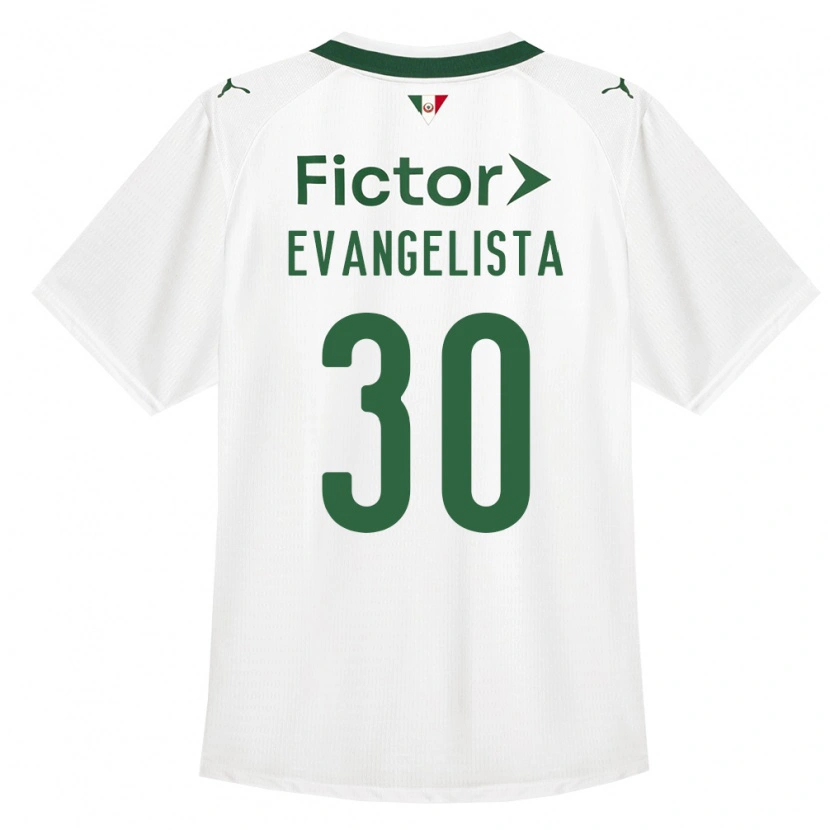 Danxen Męski Lucas Evangelista #30 Zielony Biały Wyjazdowa Koszulka 2026/27 Koszulki Klubowe