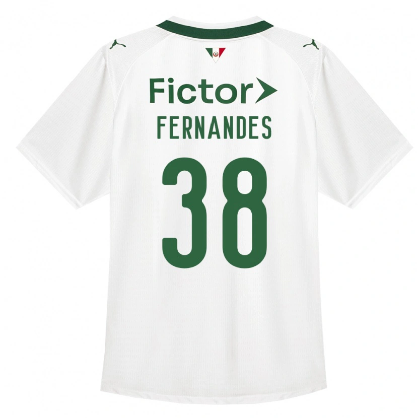 Danxen Męski Matheus Fernandes #38 Zielony Biały Wyjazdowa Koszulka 2026/27 Koszulki Klubowe