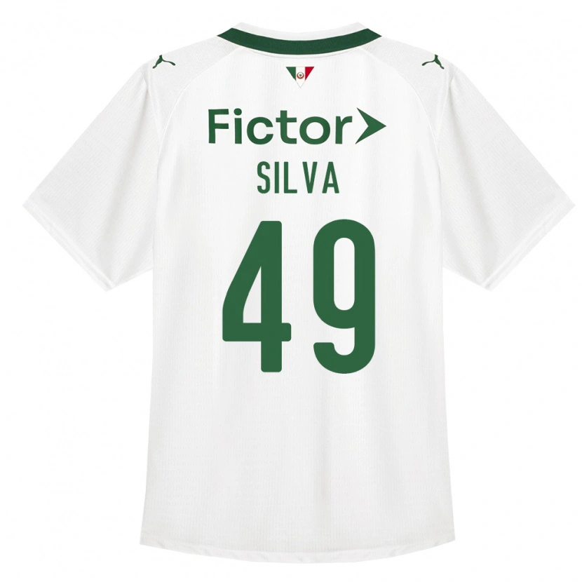 Danxen Męski Gabriel Silva #49 Zielony Biały Wyjazdowa Koszulka 2026/27 Koszulki Klubowe