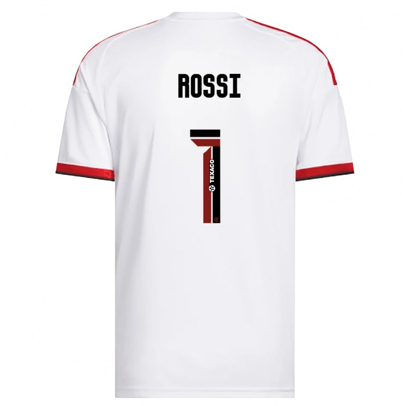 Danxen Męski Agustín Rossi #1 Biały Czerwony Czarny Wyjazdowa Koszulka 2026/27 Koszulki Klubowe
