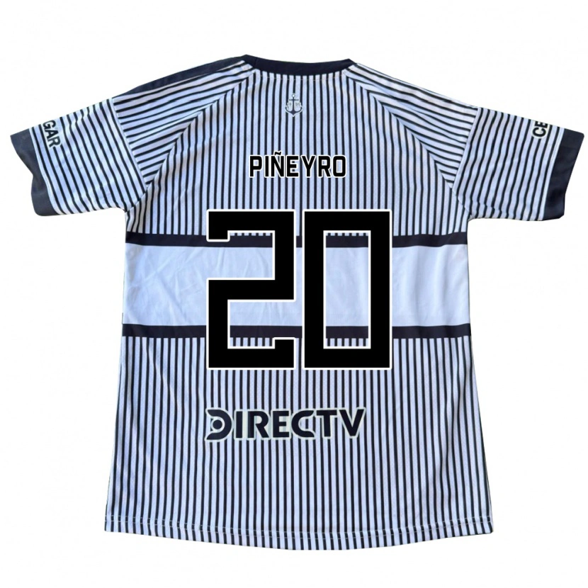 Danxen Męski Joaquín Piñeyro #20 Biały Czarny Żółty Wyjazdowa Koszulka 2026/27 Koszulki Klubowe