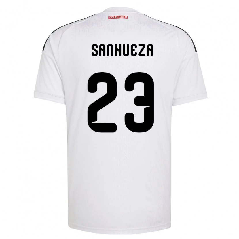 Danxen Kobiety Nicol Sanhueza #23 Biały Czarny Domowa Koszulka 2026/27 Koszulki Klubowe