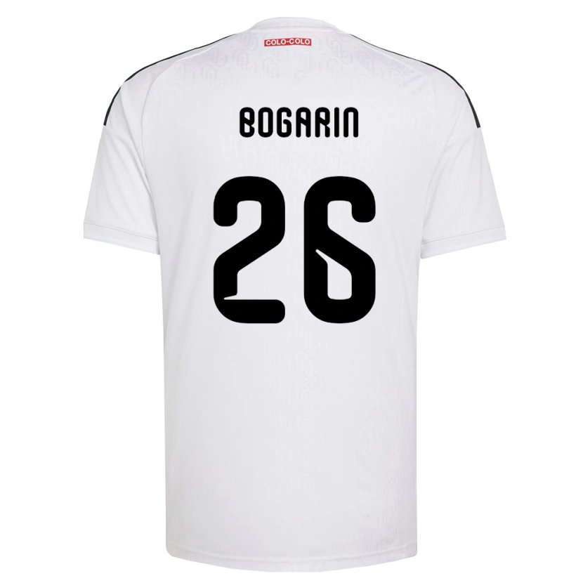 Danxen Kobiety Dahiana Bogarín #26 Biały Czarny Domowa Koszulka 2026/27 Koszulki Klubowe