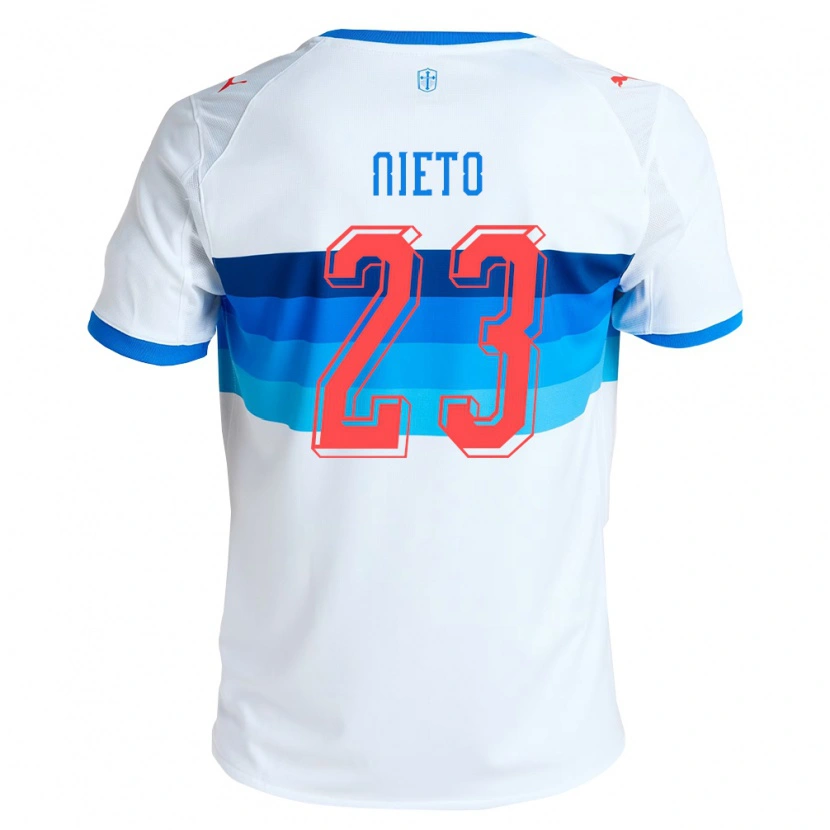 Danxen Kobiety Byron Nieto #23 Biały Błękitny Domowa Koszulka 2026/27 Koszulki Klubowe
