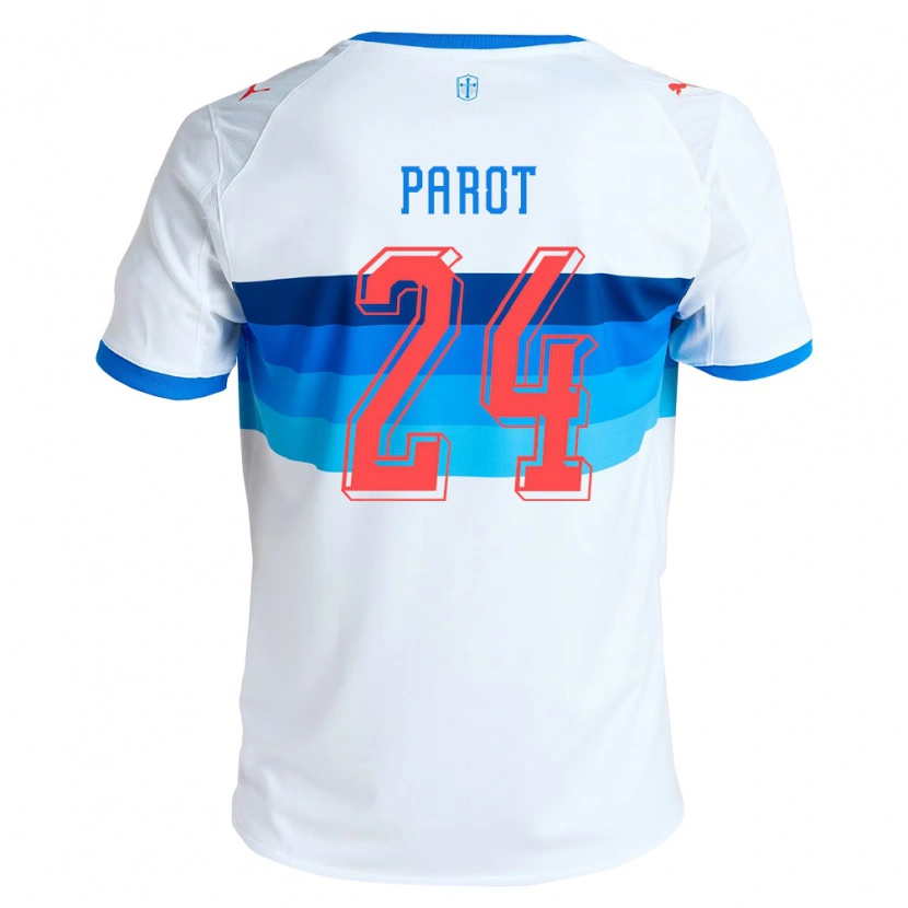 Danxen Kobiety Alfonso Parot #24 Biały Błękitny Domowa Koszulka 2026/27 Koszulki Klubowe