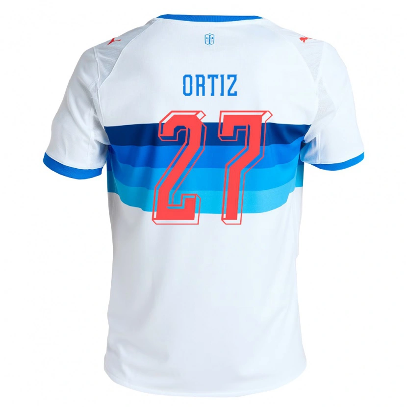 Danxen Kobiety Jorge Ortiz #27 Biały Błękitny Domowa Koszulka 2026/27 Koszulki Klubowe