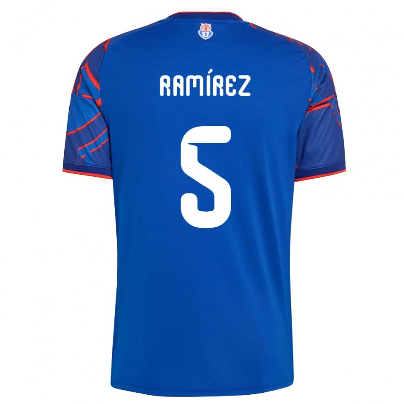 Danxen Kobiety Nicolás Ramírez #5 Królewski Niebieski Czerwony Domowa Koszulka 2026/27 Koszulki Klubowe