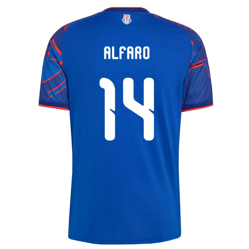 Danxen Kobiety Julián Alfaro #14 Królewski Niebieski Czerwony Domowa Koszulka 2026/27 Koszulki Klubowe