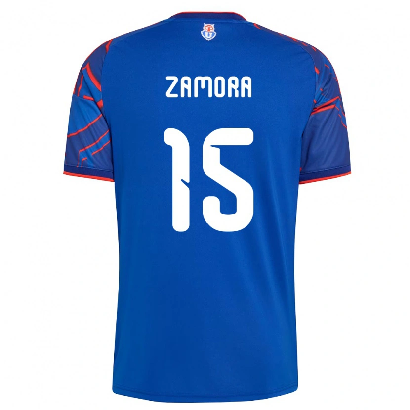 Danxen Kobiety Daniela Zamora #15 Królewski Niebieski Czerwony Domowa Koszulka 2026/27 Koszulki Klubowe