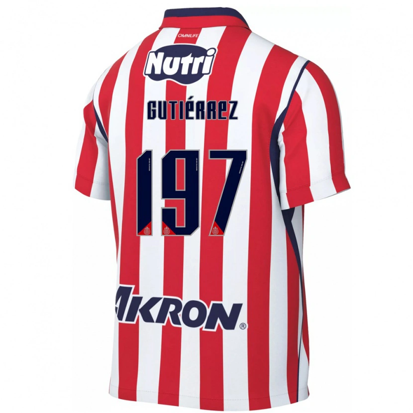 Danxen Kobiety Bryan Gutiérrez #197 Czerwony Biały Domowa Koszulka 2026/27 Koszulki Klubowe