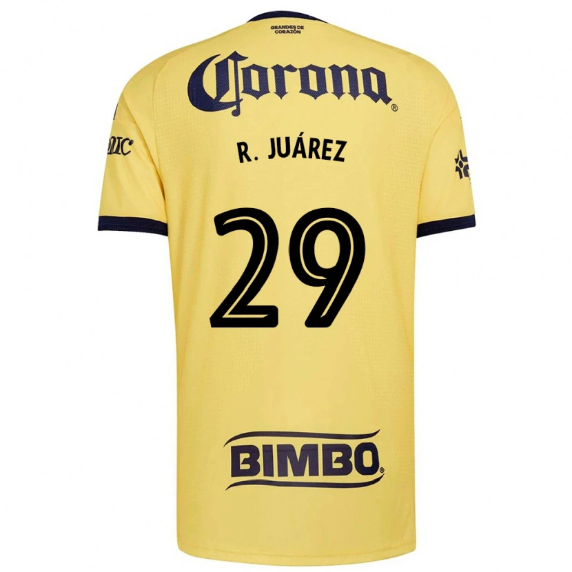 Danxen Kobiety Ramón Juárez #29 Żółty Czerwony Czarny Domowa Koszulka 2026/27 Koszulki Klubowe