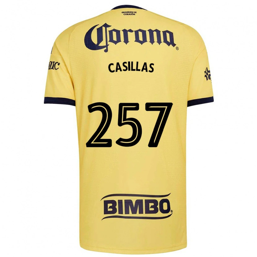 Danxen Kobiety Iván Casillas #257 Żółty Czerwony Czarny Domowa Koszulka 2026/27 Koszulki Klubowe
