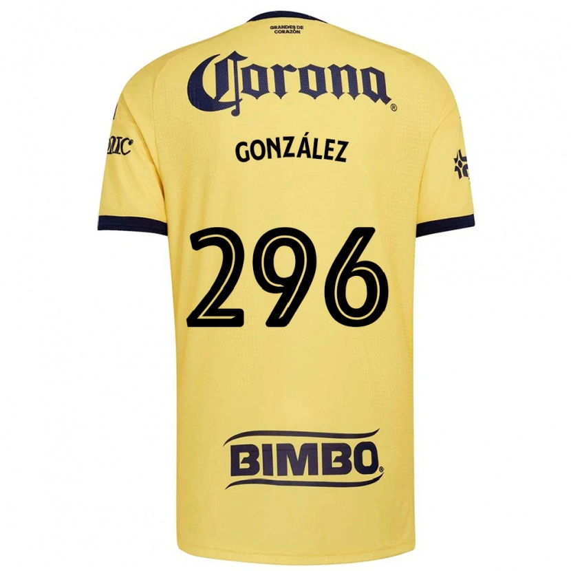 Danxen Kobiety Ricardo González #296 Żółty Czerwony Czarny Domowa Koszulka 2026/27 Koszulki Klubowe