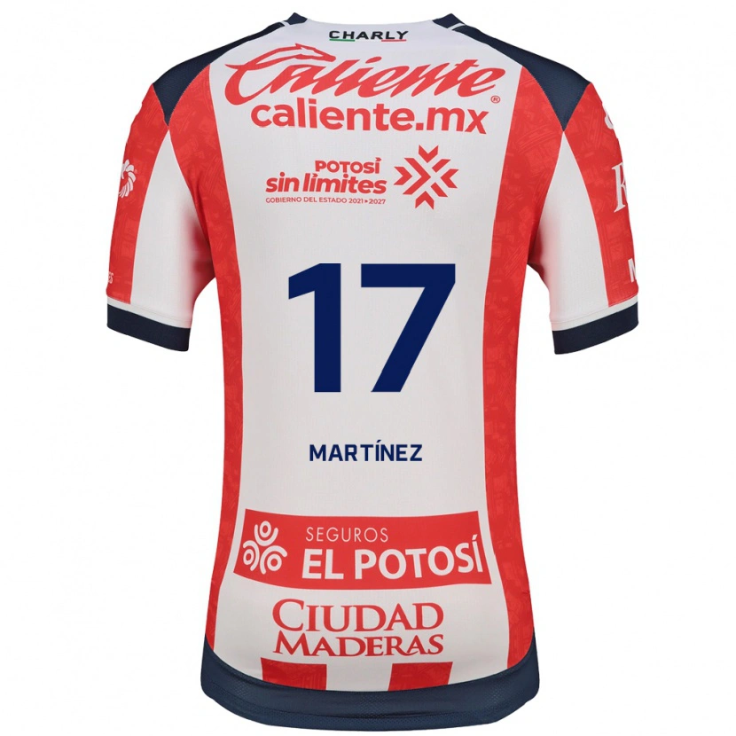 Danxen Kobiety Gabriel Martínez #17 Czerwony Biały Czarny Domowa Koszulka 2026/27 Koszulki Klubowe