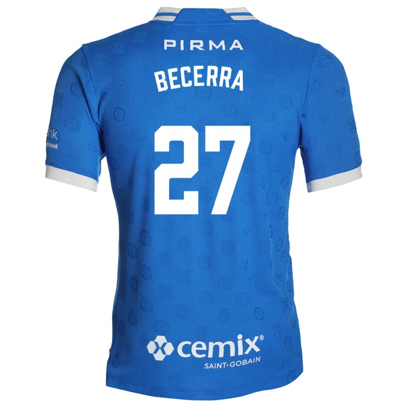 Danxen Kobiety Ana Becerra #27 Niebieski Biały Czerwony Domowa Koszulka 2026/27 Koszulki Klubowe