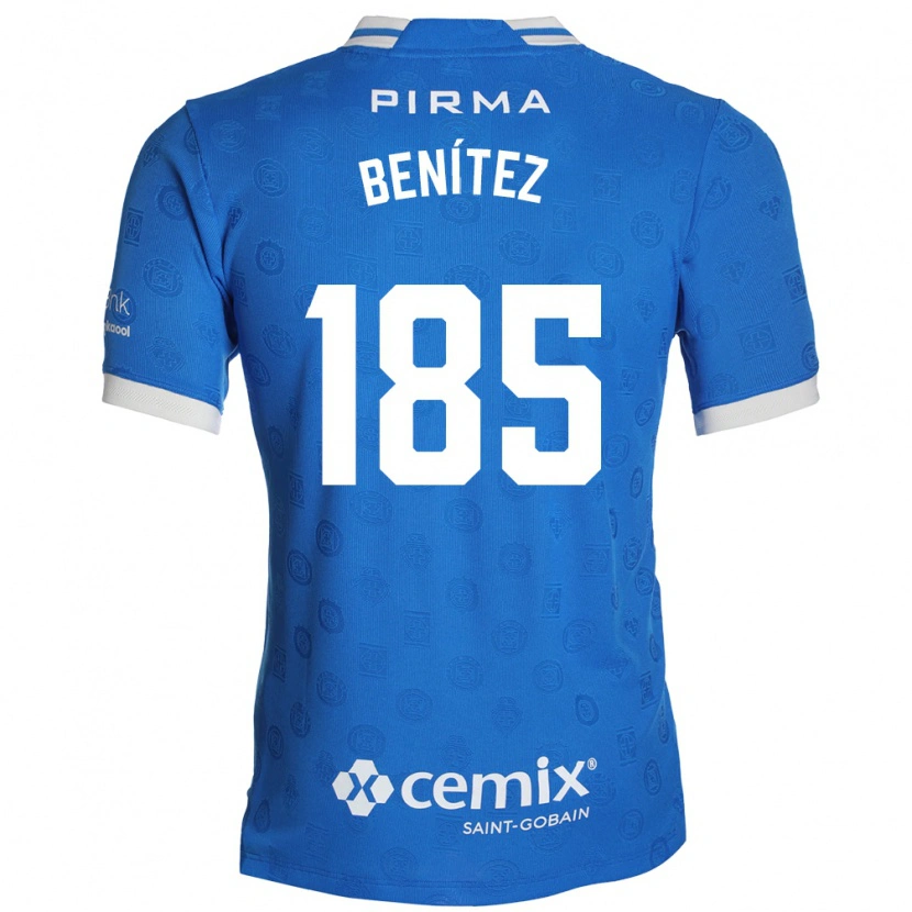 Danxen Kobiety Cristopher Benítez #185 Niebieski Biały Czerwony Domowa Koszulka 2026/27 Koszulki Klubowe