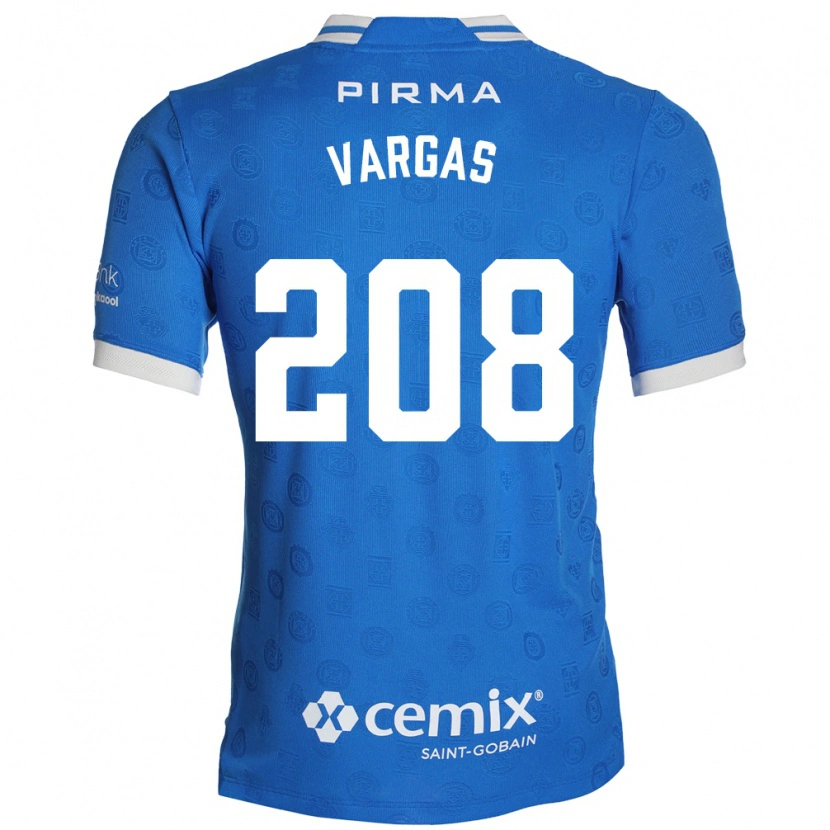 Danxen Kobiety Santiago Vargas #208 Niebieski Biały Czerwony Domowa Koszulka 2026/27 Koszulki Klubowe