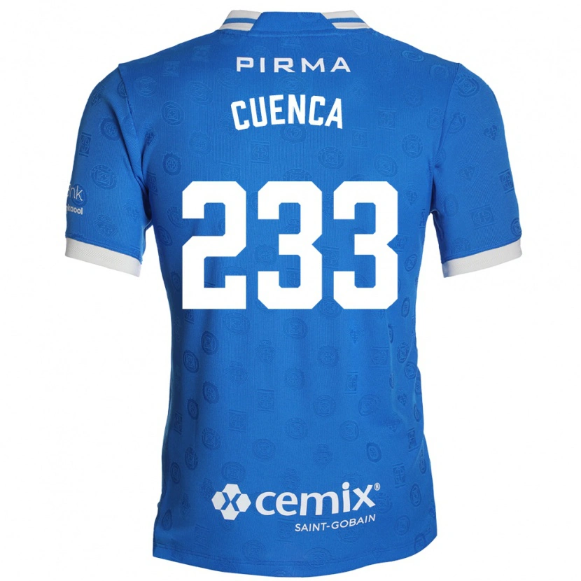 Danxen Kobiety Yazziel Cuenca #233 Niebieski Biały Czerwony Domowa Koszulka 2026/27 Koszulki Klubowe