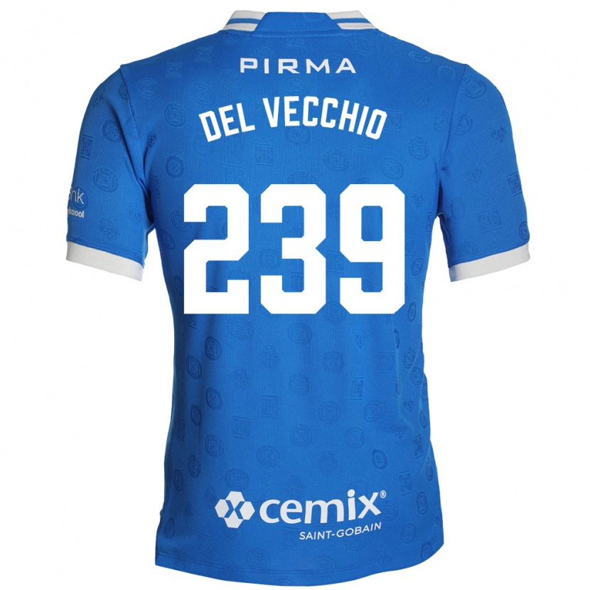 Danxen Kobiety Michael Del Vecchio #239 Niebieski Biały Czerwony Domowa Koszulka 2026/27 Koszulki Klubowe