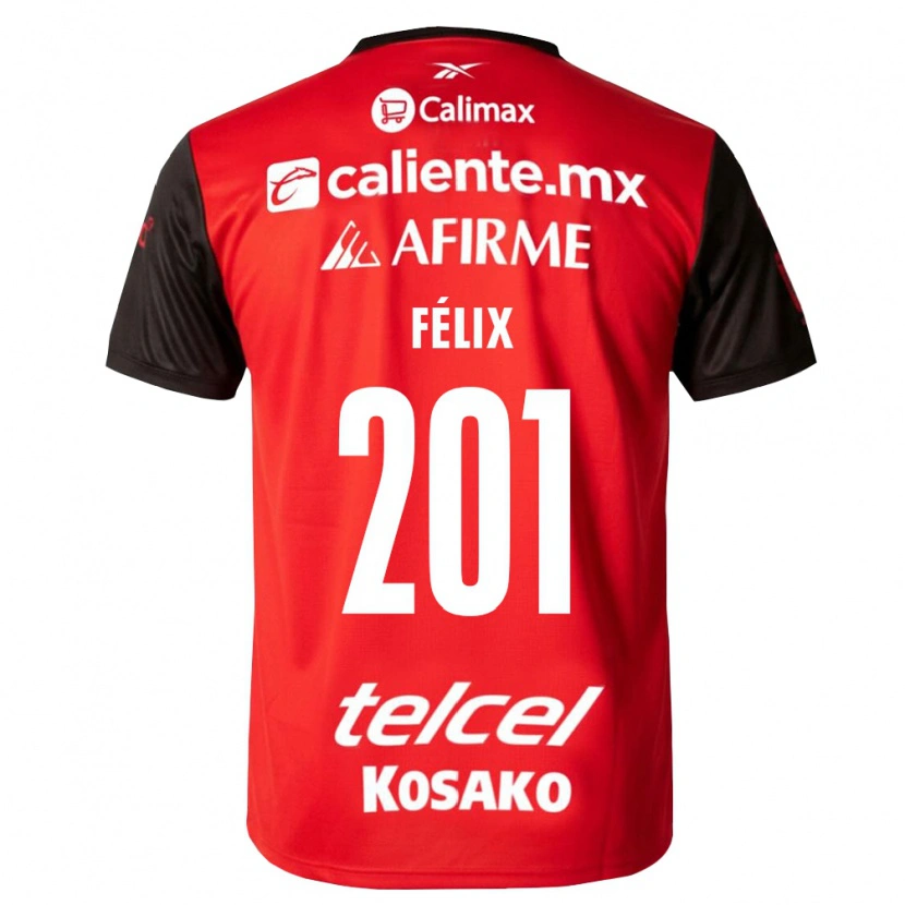 Danxen Kobiety Brayan Félix #201 Czarny Czerwony Domowa Koszulka 2026/27 Koszulki Klubowe