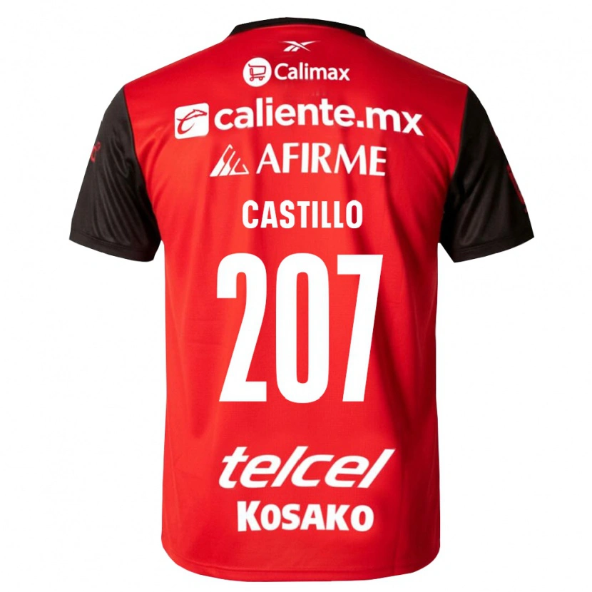 Danxen Kobiety Alberto Castillo #207 Czarny Czerwony Domowa Koszulka 2026/27 Koszulki Klubowe