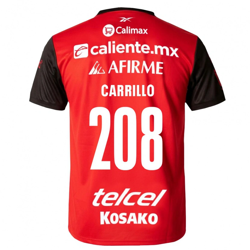 Danxen Kobiety Adhiel Carrillo #208 Czarny Czerwony Domowa Koszulka 2026/27 Koszulki Klubowe