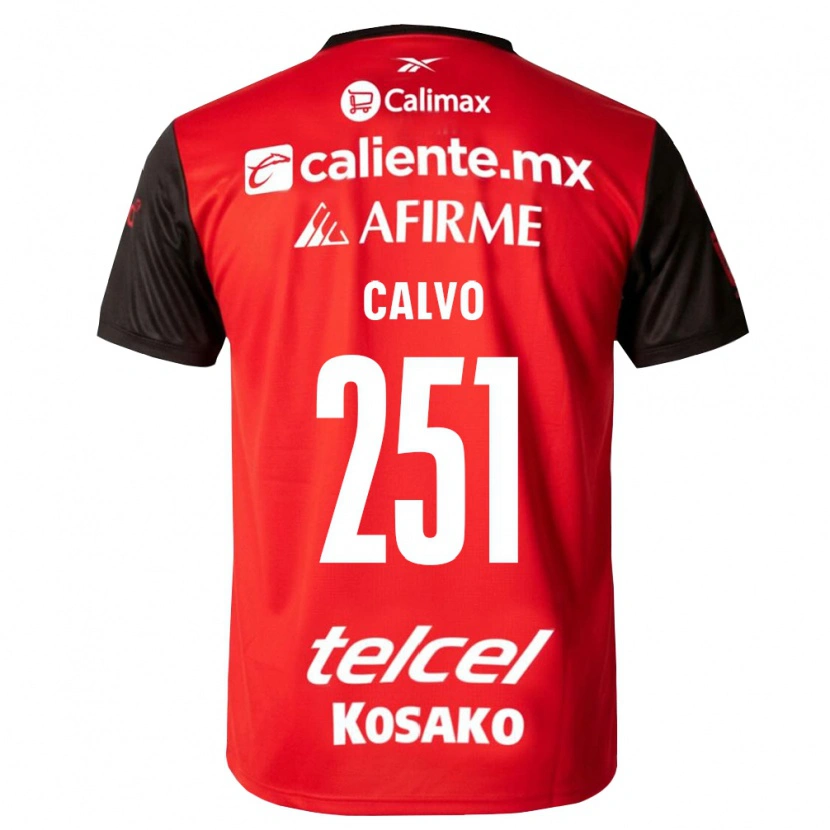 Danxen Kobiety Gael Calvo #251 Czarny Czerwony Domowa Koszulka 2026/27 Koszulki Klubowe