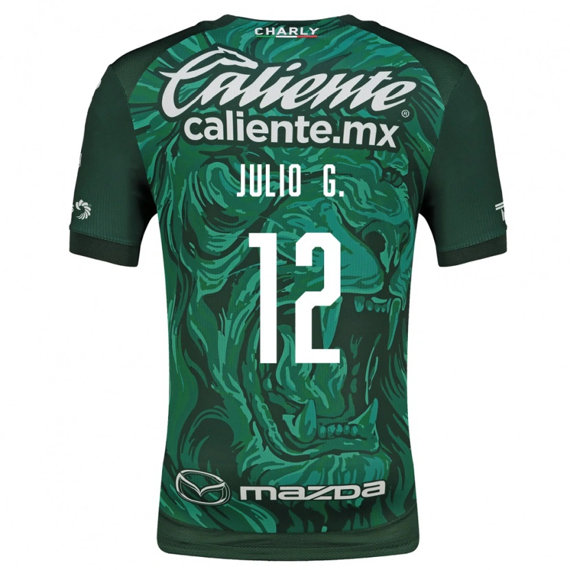 Danxen Kobiety Julio González #12 Zielony Czarny Domowa Koszulka 2026/27 Koszulki Klubowe