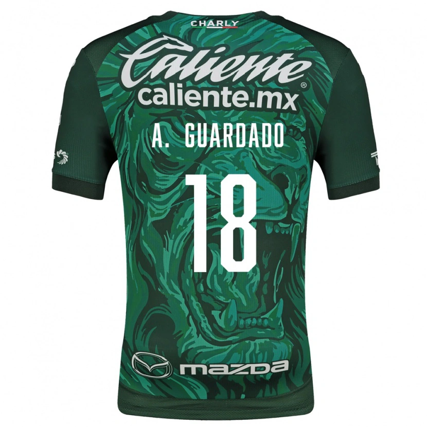 Danxen Kobiety Andres Guardado #18 Zielony Czarny Domowa Koszulka 2026/27 Koszulki Klubowe