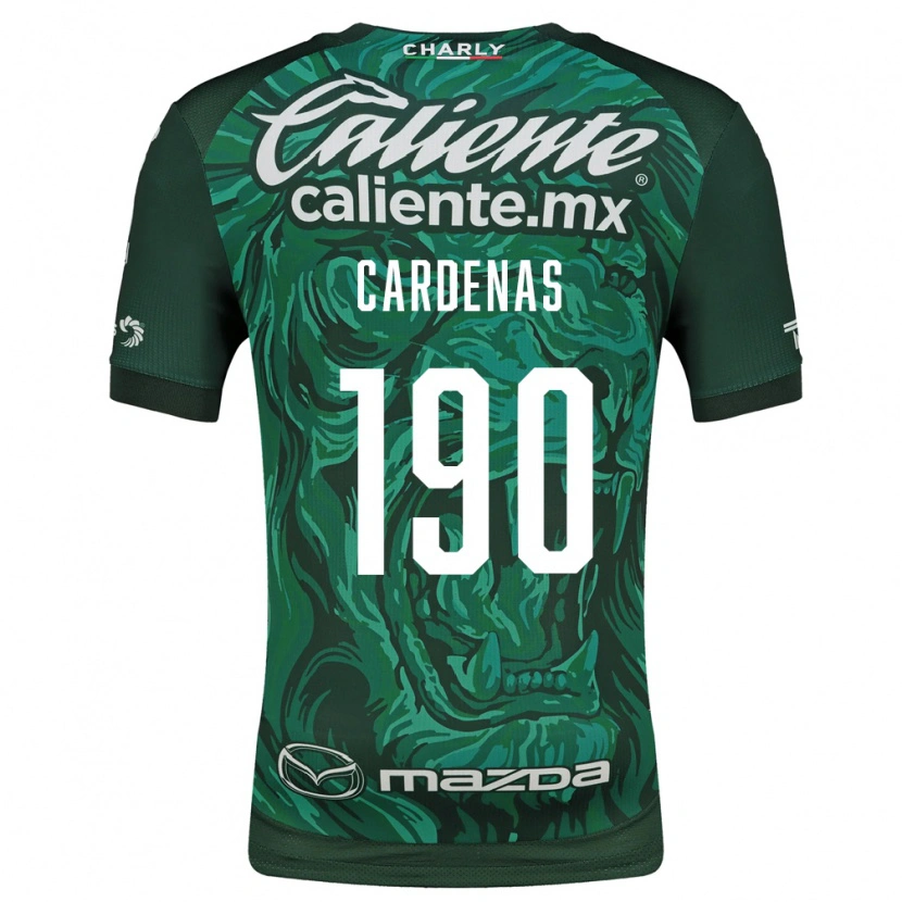 Danxen Kobiety Emilio Cárdenas #190 Zielony Czarny Domowa Koszulka 2026/27 Koszulki Klubowe
