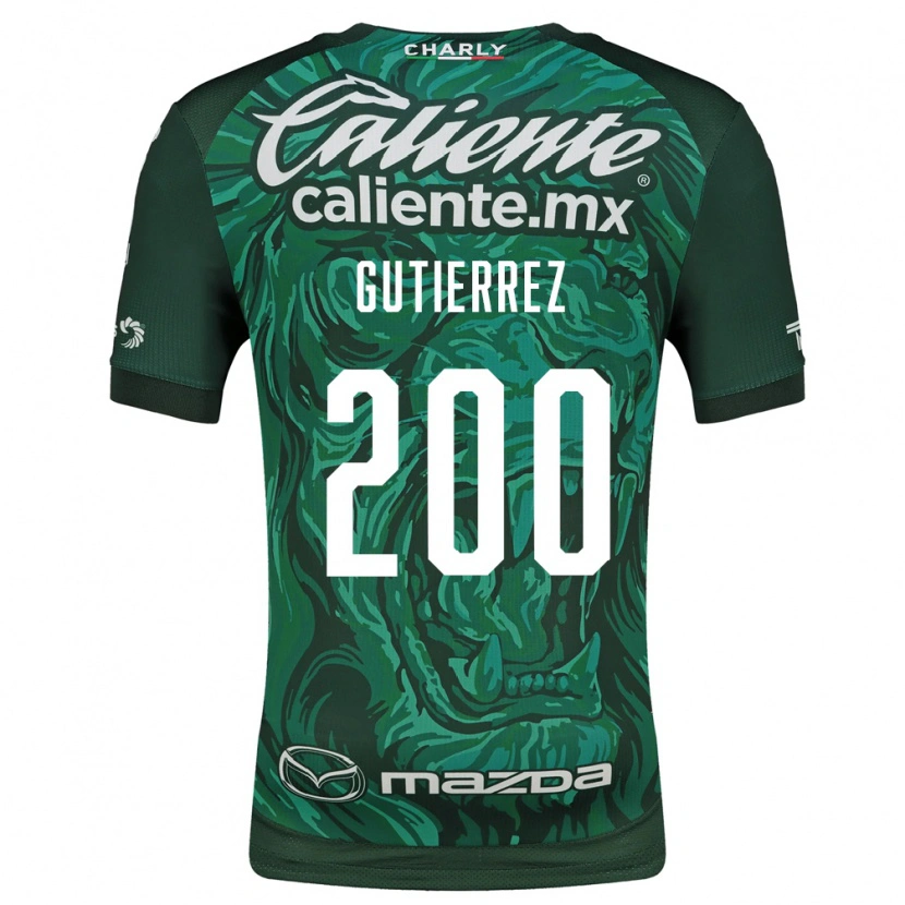Danxen Kobiety Alan Gutiérrez #200 Zielony Czarny Domowa Koszulka 2026/27 Koszulki Klubowe