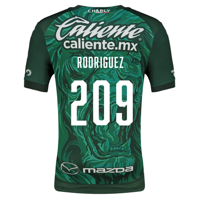 Danxen Kobiety Víctor Rodríguez #209 Zielony Czarny Domowa Koszulka 2026/27 Koszulki Klubowe