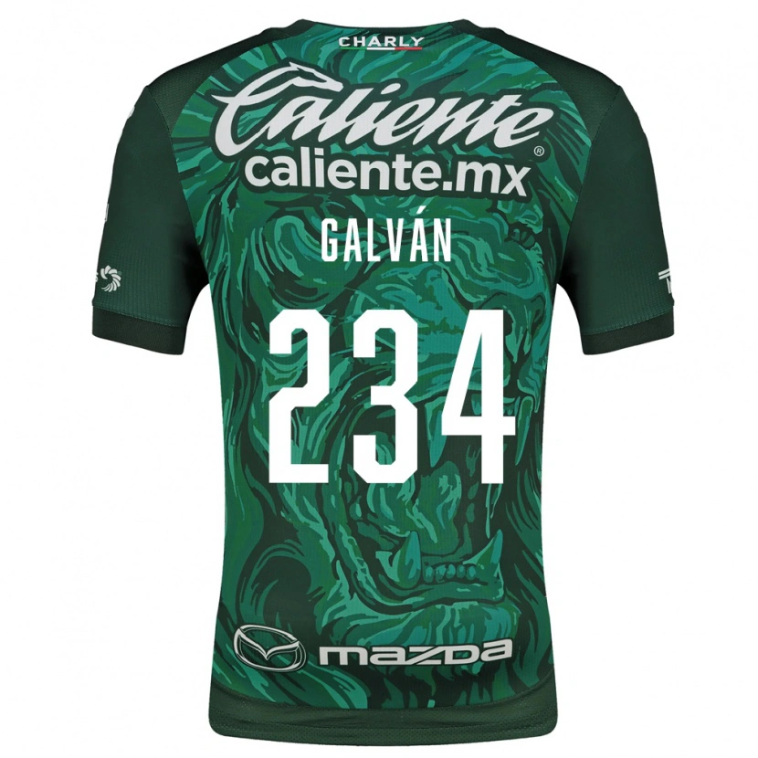 Danxen Kobiety Diego Galván #234 Zielony Czarny Domowa Koszulka 2026/27 Koszulki Klubowe